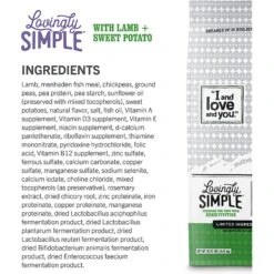 I And Love And You Lovingly Simple Limited Ingredient Diet Lamb And Sweet Potato Dry Dog Food -Snuggle Paws 141537 PT6. AC SS1800 V1583853491