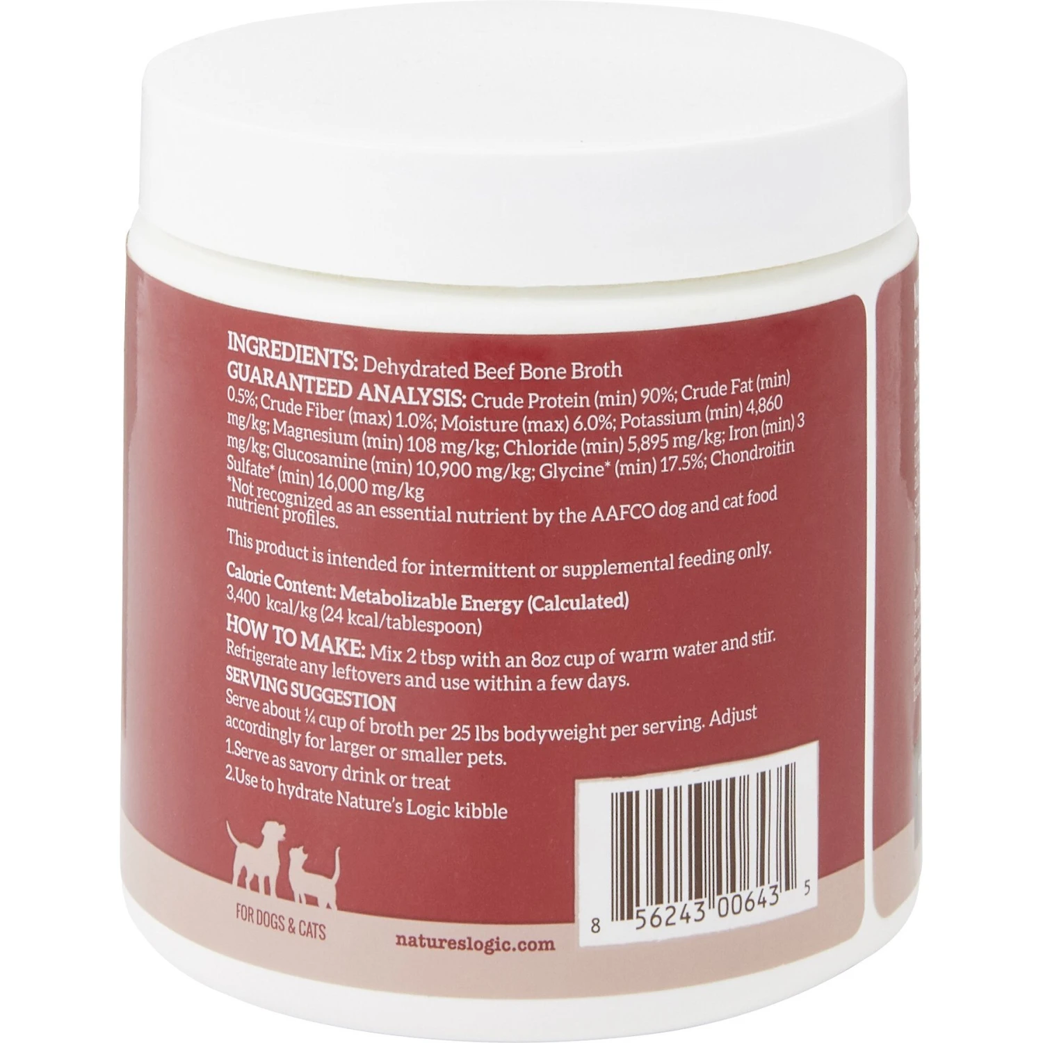 Nature's Logic Dehydrated Beef Bone Broth Dog & Cat Food Topper 5 Nature's Logic Dehydrated Beef Bone Broth Dog & Cat Food Topper - Image 3