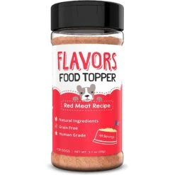 FLAVORS Red Meat Recipe Grain-Free Dog Food Topper & Treat Mix
