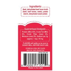 FLAVORS Red Meat Recipe Grain-Free Dog Food Topper & Treat Mix -Snuggle Paws 141774 PT4. AC SS1800 V1589386564