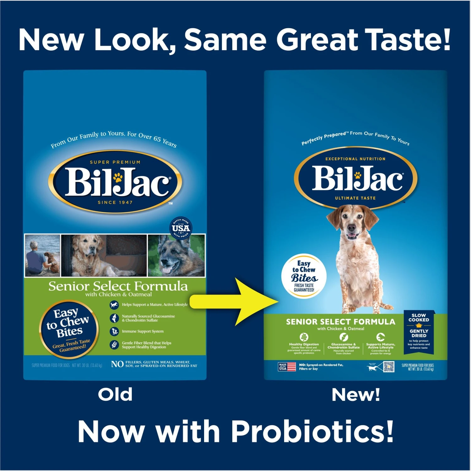 Bil-Jac Senior Select Chicken & Oatmeal Recipe Dry Dog Food 4 Bil-Jac Senior Select Chicken & Oatmeal Recipe Dry Dog Food - Image 2