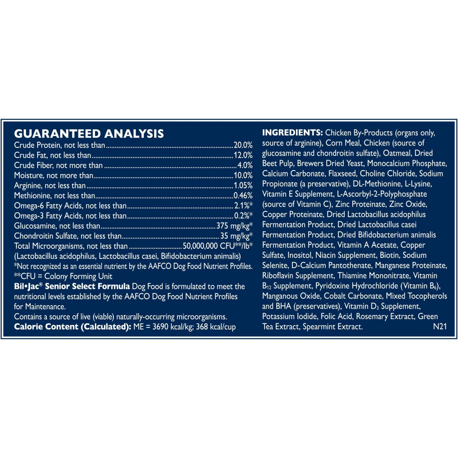 Bil-Jac Senior Select Chicken & Oatmeal Recipe Dry Dog Food 7 Bil-Jac Senior Select Chicken & Oatmeal Recipe Dry Dog Food - Image 5