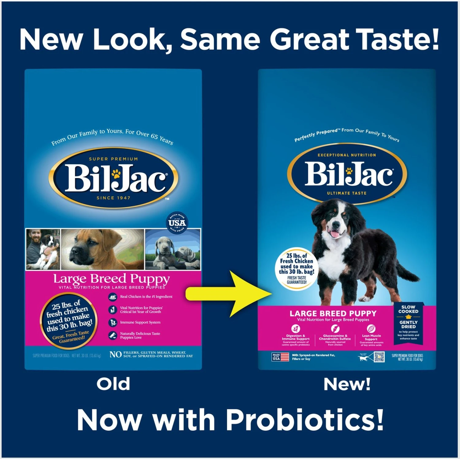 Bil-Jac Large Breed Puppy Chicken Recipe Dry Dog Food 4 Bil-Jac Large Breed Puppy Chicken Recipe Dry Dog Food - Image 2