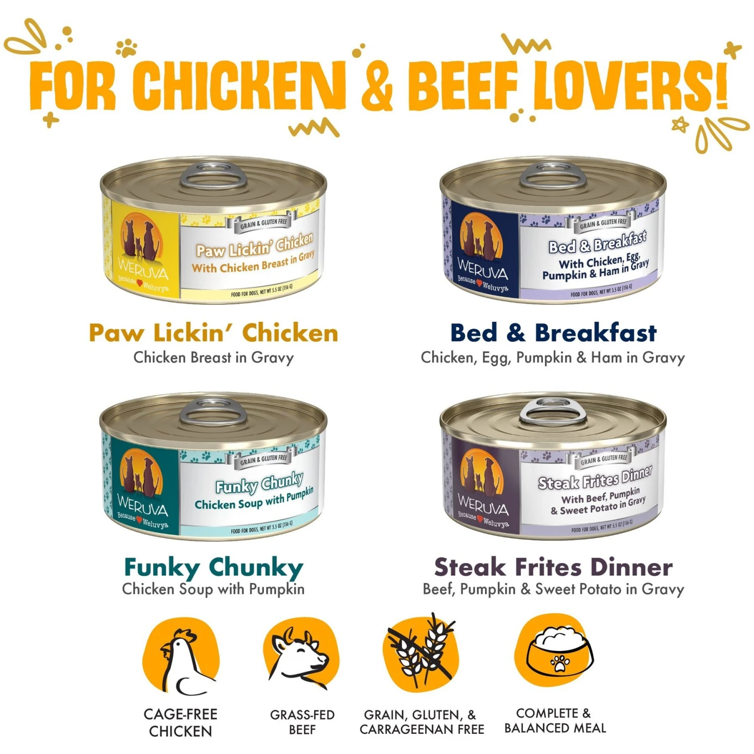 Weruva Baron's Batch Variety Pack Grain-Free Canned Dog Food 9 Weruva Baron's Batch Variety Pack Grain-Free Canned Dog Food - Image 7