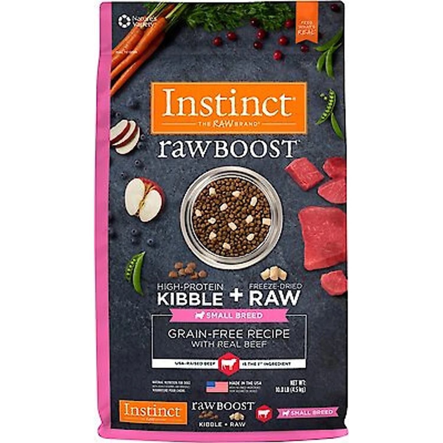 Instinct Raw Boost Small Breed Grain-Free Recipe With Real Beef & Freeze-Dried Raw Pieces Dry Dog Food 3 Instinct Raw Boost Small Breed Grain-Free Recipe With Real Beef & Freeze-Dried Raw Pieces Dry Dog Food