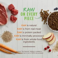 Instinct Be Natural Real Beef & Barley Recipe Freeze-Dried Raw Coated Dry Dog Food 14 Instinct Be Natural Real Beef & Barley Recipe Freeze-Dried Raw Coated Dry Dog Food -Snuggle Paws 143164 PT5. AC SS1800 V1578521948