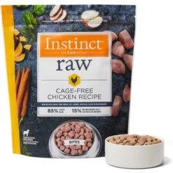 Instinct Frozen Raw Bites Grain-Free Cage-Free Chicken Recipe Dog Food