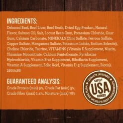 Merrick Grain-Free Real Texas Beef Dinner Canned Dog Food -Snuggle Paws 144752 PT3. AC SS1800 V1643406996