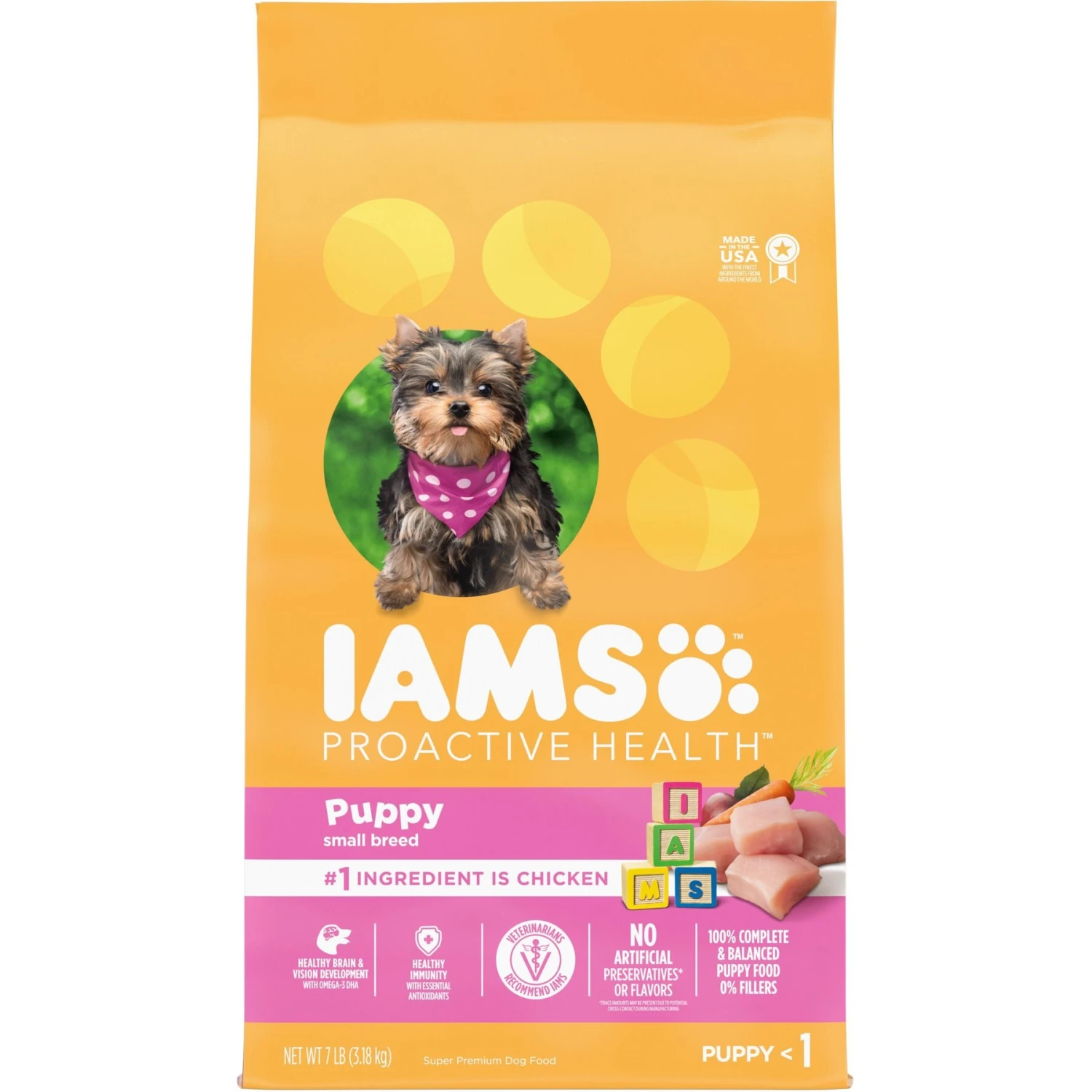 Iams Proactive Health Small & Toy Breed Puppy High Protein DHA Formula With Real Chicken Dry Dog Food 3 Iams Proactive Health Small & Toy Breed Puppy High Protein DHA Formula With Real Chicken Dry Dog Food