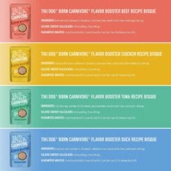 Tiki Dog Born Carnivore Flavor Booster Bisque Variety Pack Non-GMO Wet Dog Food Topper, 1.5-oz Pouch, Case Of 12 -Snuggle Paws 145229 PT3. AC SS1800 V1701796278