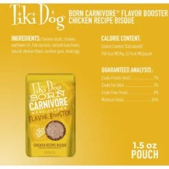 Tiki Dog Born Carnivore Flavor Booster Chicken Bisque Non-GMO Wet Dog Food Topper 14 Tiki Dog Born Carnivore Flavor Booster Chicken Bisque Non-GMO Wet Dog Food Topper -Snuggle Paws 145232 PT3. AC SS1800 V1701796207