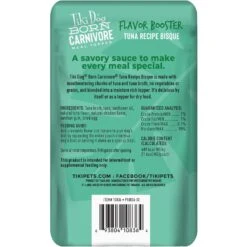Tiki Dog Born Carnivore Flavor Booster Tuna Bisque Non-GMO Wet Dog Food Topper -Snuggle Paws 145234 PT2. AC SS1800 V1701796198