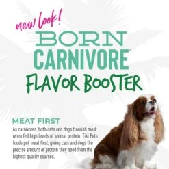 Tiki Dog Born Carnivore Flavor Booster Tuna Bisque Non-GMO Wet Dog Food Topper -Snuggle Paws 145234 PT6. AC SS1800 V1701796195