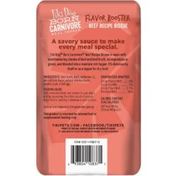 Tiki Dog Born Carnivore Flavor Booster Beef Bisque Non-GMO Wet Dog Food Topper 13 Tiki Dog Born Carnivore Flavor Booster Beef Bisque Non-GMO Wet Dog Food Topper -Snuggle Paws 145236 PT2. AC SS1800 V1701796189