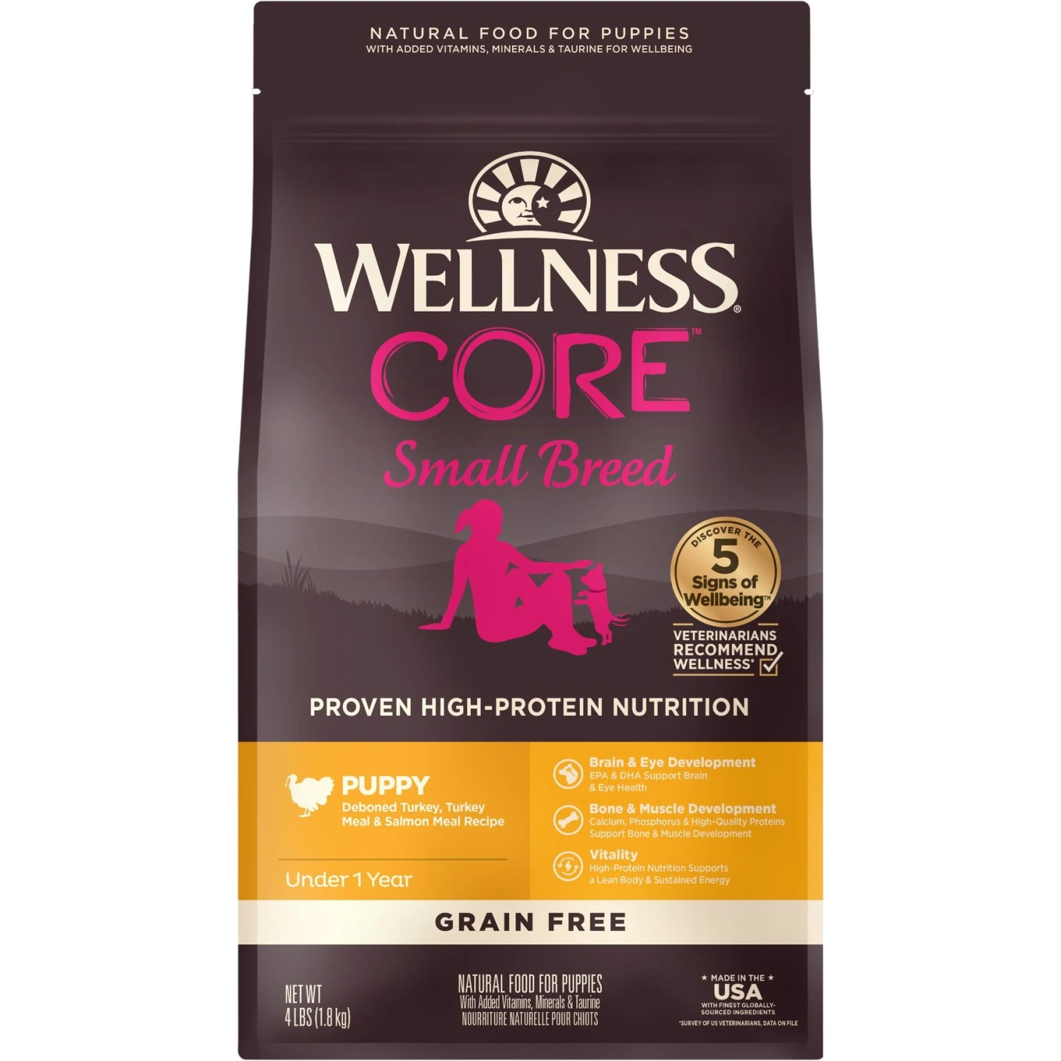 Wellness CORE Grain-Free Small Breed Puppy Deboned Turkey Recipe Dry Dog Food 3 Wellness CORE Grain-Free Small Breed Puppy Deboned Turkey Recipe Dry Dog Food