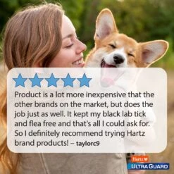 Hartz UltraGuard Dual Action Flea & Tick Spot Treatment For Dogs, 31-60 Lbs -Snuggle Paws 145742 PT6. AC SS1800 V1651513899