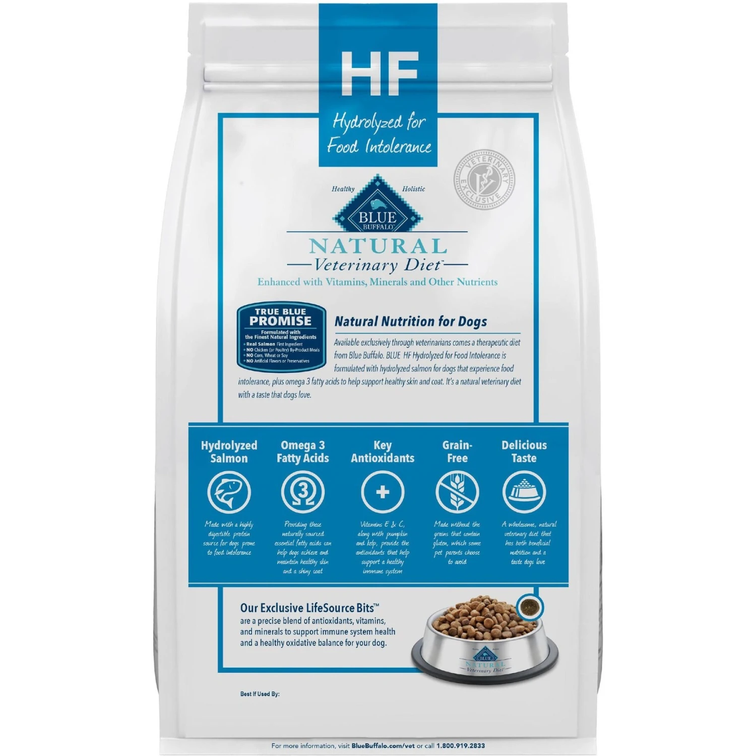 Blue Buffalo Natural Veterinary Diet HF Hydrolyzed For Food Intolerance Grain-Free Dry Dog Food 4 Blue Buffalo Natural Veterinary Diet HF Hydrolyzed For Food Intolerance Grain-Free Dry Dog Food - Image 2