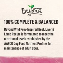 Purina Beyond Wild Prey-Inspired Grain-Free High Protein Beef, Liver & Lamb Pate Recipe Canned Dog Food -Snuggle Paws 148016 PT5. AC SS1800 V1700156383