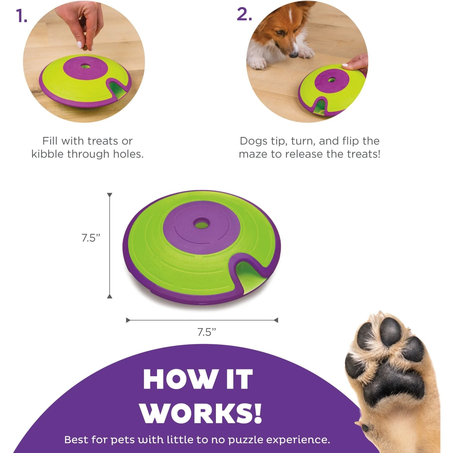Nina Ottosson By Outward Hound Treat Maze Puzzle Game Dog Toy 5 Nina Ottosson By Outward Hound Treat Maze Puzzle Game Dog Toy - Image 3