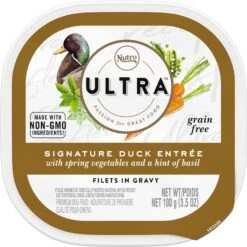 Nutro Ultra Grain-Free Filets In Gravy Signature Duck Entree Adult Wet Dog Food Trays