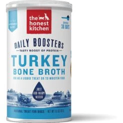 The Honest Kitchen Daily Boosters Turkey Bone Broth With Turmeric For Dogs