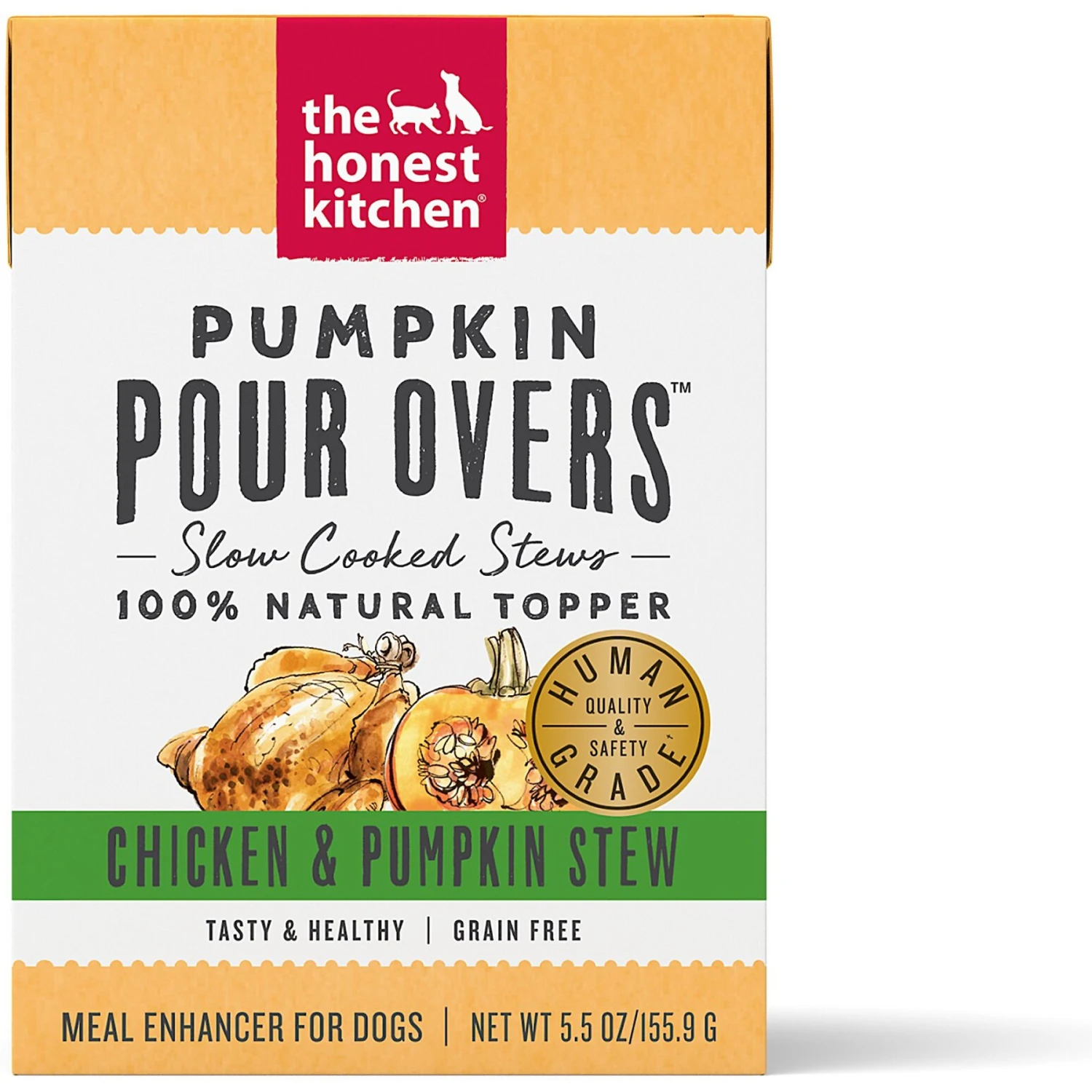 The Honest Kitchen Pumpkin POUR OVERS Chicken & Pumpkin Stew Wet Dog Food Topper 3 The Honest Kitchen Pumpkin POUR OVERS Chicken & Pumpkin Stew Wet Dog Food Topper