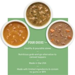 The Honest Kitchen Superfood POUR OVERS Chicken Stew With Veggies Wet Dog Food Topper -Snuggle Paws 150299 PT3. AC SS1800 V1659908848