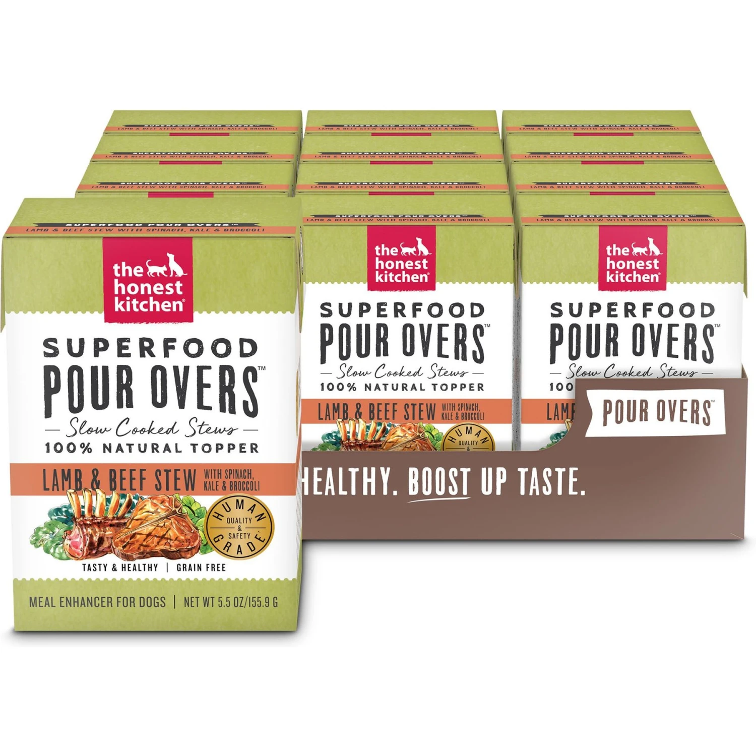 The Honest Kitchen Superfood POUR OVERS Lamb & Beef Stew With Veggies Wet Dog Food Topper 3 The Honest Kitchen Superfood POUR OVERS Lamb & Beef Stew With Veggies Wet Dog Food Topper