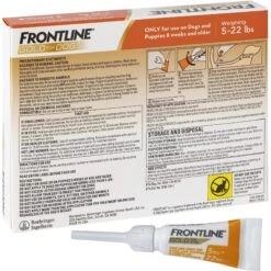 Frontline Gold For Dogs Flea & Tick Treatment (Small Dog, 5-22 Lbs) -Snuggle Paws 151399 PT6. AC SS1800 V1643407918