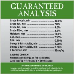 Annamaet Grain-Free Lean Low Fat Formula Dry Dog Food -Snuggle Paws 151670 PT7. AC SS1800 V1613100114