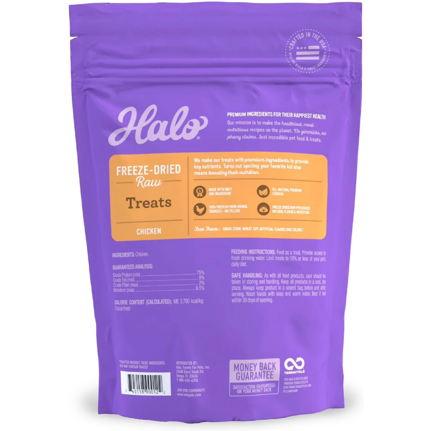 Halo 100% Chicken Breast Freeze-Dried Dog Treats 5 Halo 100% Chicken Breast Freeze-Dried Dog Treats - Image 3