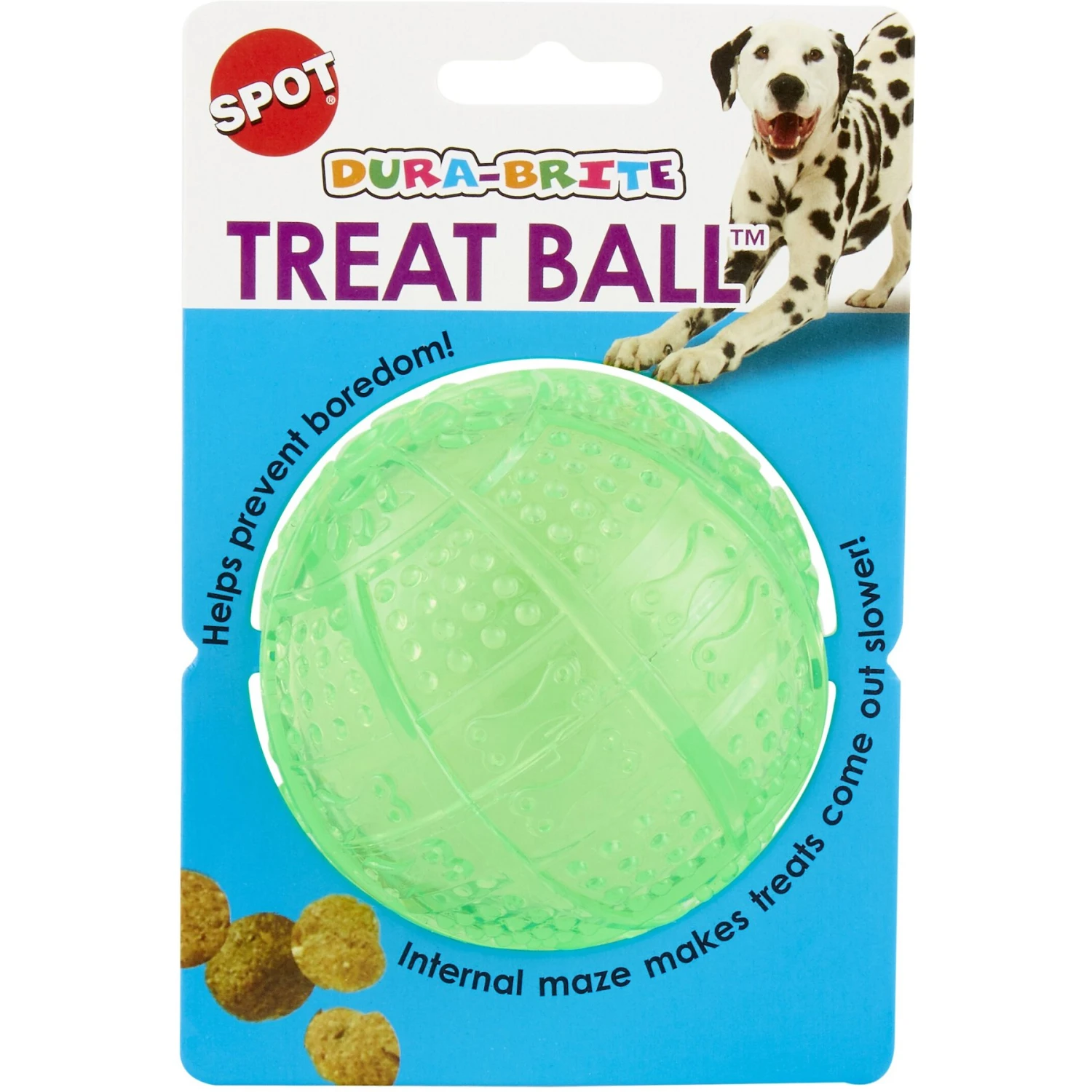 Ethical Pet Dura Brite Treat Dispenser Ball Dog Toy, Color Varies 3 Ethical Pet Dura Brite Treat Dispenser Ball Dog Toy, Color Varies