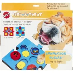 Ethical Pet Seek-A-Treat Flip N Slide Puzzle Dog Toy -Snuggle Paws 154209 PT3. AC SS1800 V1554132422