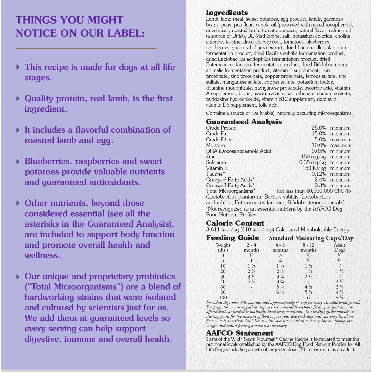 Taste Of The Wild Sierra Mountain Grain-Free Dry Dog Food 5 Taste Of The Wild Sierra Mountain Grain-Free Dry Dog Food - Image 3