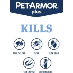 PetArmor Plus Flea & Tick Spot Treatment For Dogs, 45-88 Lbs 14 PetArmor Plus Flea & Tick Spot Treatment For Dogs, 45-88 Lbs -Snuggle Paws 154772 PT3. AC SS1800 V1701361432