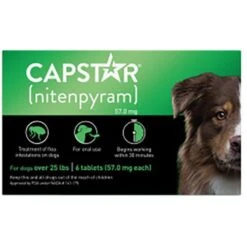 Capstar Flea Oral Treatment For Dogs, Over 25 Lbs