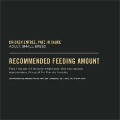 Purina Pro Plan Focus Small Breed Chicken Entree Grain-Free Wet Dog Food -Snuggle Paws 156339 PT6. AC SS1800 V1669909315