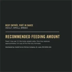 Purina Pro Plan Focus Small Breed Beef Entree Grain-Free Wet Dog Food -Snuggle Paws 156343 PT6. AC SS1800 V1669909317