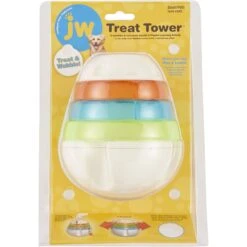 JW Pet Treat Tower Dog Toy -Snuggle Paws 156362 PT7. AC SS1800 V1558557880