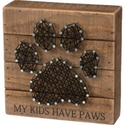 Primitives By Kathy "My Kids Have Paws" String Art Wall Décor