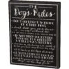 Primitives By Kathy "The Dog's Rules" Wall Décor -Snuggle Paws 156606 MAIN. AC SS1800 V1546891949