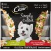 Cesar Simply Crafted Variety Pack Chicken, Carrots, Potatoes & Peas & Beef, Chicken, Purple Potatoes, Green Beans & Red Rice Adult Wet Dog Food Topper -Snuggle Paws 156811 MAIN. AC SS1800 V1695650020