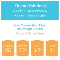 Solid Gold Fit & Fabulous Chicken, Sweet Potato & Green Bean Weight Control Recipe Grain-Free Canned Dog Food -Snuggle Paws 157128 PT3. AC SS1800 V1547218974