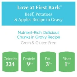 Solid Gold Love At First Bark Beef, Potatoes & Apples Puppy Recipe Grain-Free Canned Dog Food -Snuggle Paws 157130 PT3. AC SS1800 V1547218978