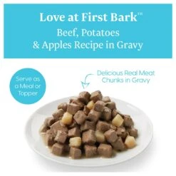 Solid Gold Love At First Bark Beef, Potatoes & Apples Puppy Recipe Grain-Free Canned Dog Food -Snuggle Paws 157130 PT4. AC SS1800 V1547218979