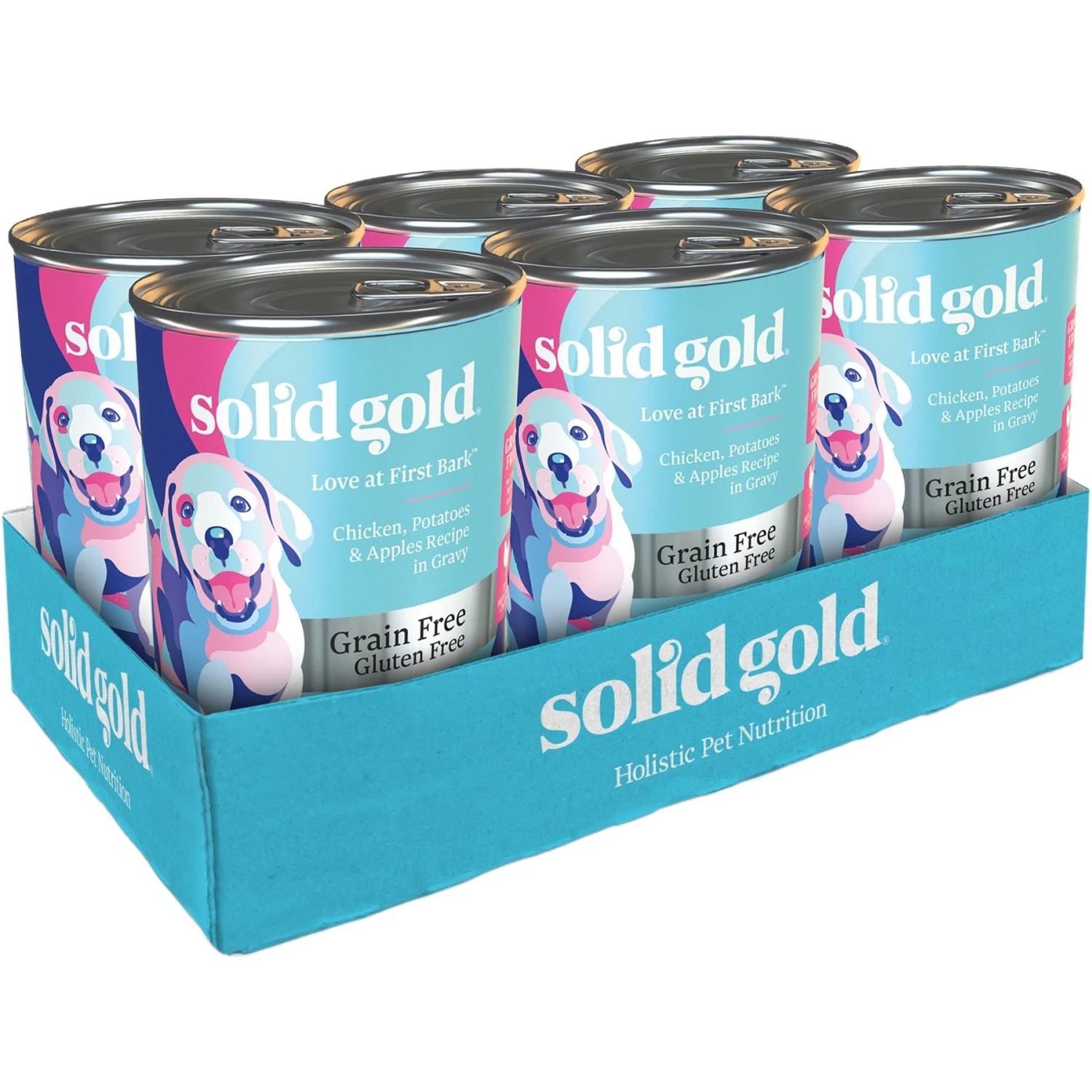 Solid Gold Love At First Bark Chicken, Potatoes & Apples Puppy Recipe Grain-Free Canned Dog Food 3 Solid Gold Love At First Bark Chicken, Potatoes & Apples Puppy Recipe Grain-Free Canned Dog Food