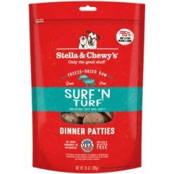 Stella & Chewy's Surf 'N Turf Dinner Patties Freeze-Dried Raw Dog Food
