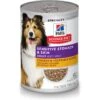 Hill's Science Diet Adult Sensitive Stomach & Skin Chicken & Vegetable Entrée Canned Dog Food 1 Hill's Science Diet Adult Sensitive Stomach & Skin Chicken & Vegetable Entrée Canned Dog Food -Snuggle Paws 157791 MAIN. AC SS1800 V1595605875