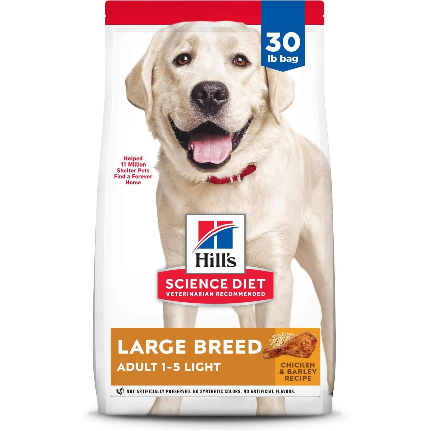 Hill's Science Diet Adult Large Breed Light With Chicken Meal & Barley Dry Dog Food 3 Hill's Science Diet Adult Large Breed Light With Chicken Meal & Barley Dry Dog Food