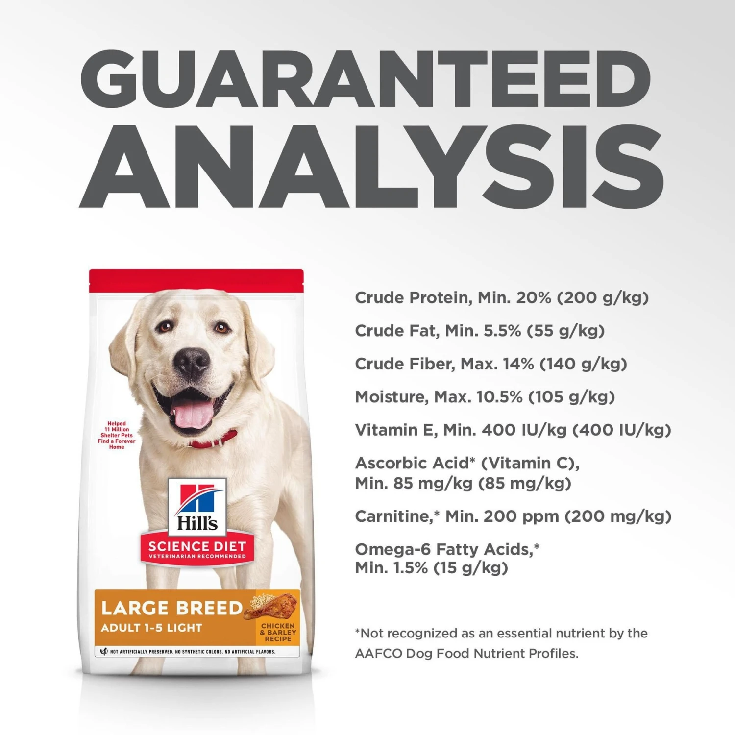 Hill's Science Diet Adult Large Breed Light With Chicken Meal & Barley Dry Dog Food 11 Hill's Science Diet Adult Large Breed Light With Chicken Meal & Barley Dry Dog Food - Image 9